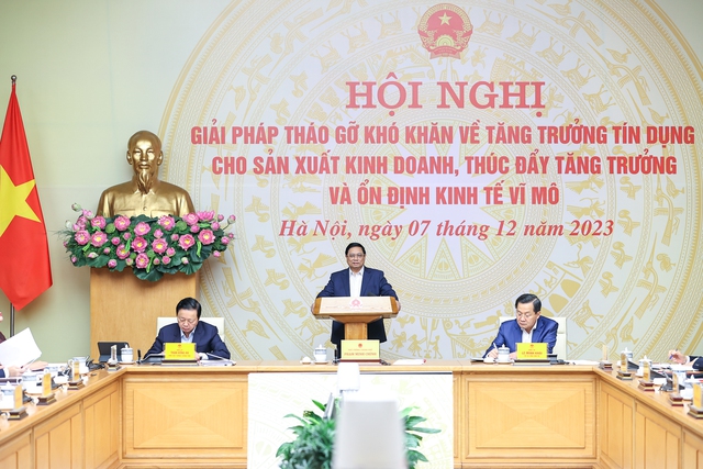 Ngày 7/12 Thủ tướng tổ chức Hội nghị thúc đẩy tín dụng, kinh tế vĩ mô