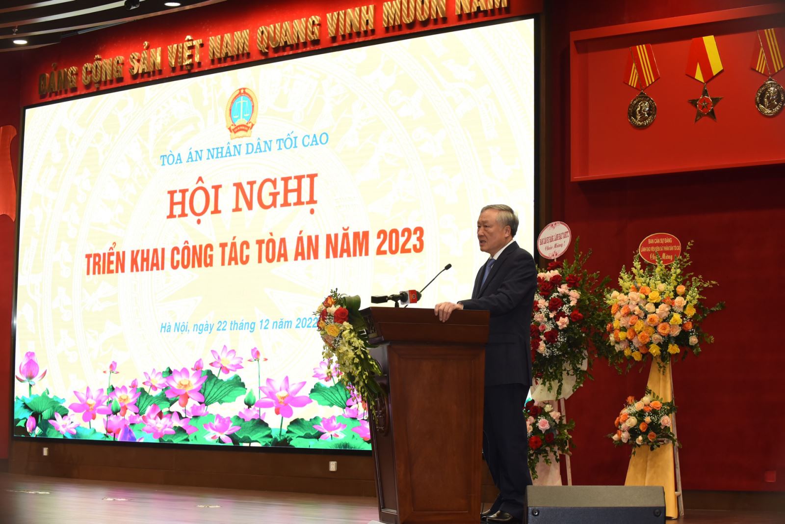 Ngày 22/12 Khai mạc Hội nghị Triển khai công tác Tòa án năm 2023